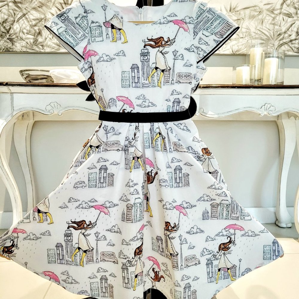 Fiveloaves Twofish Girl's London Girl Party Dress